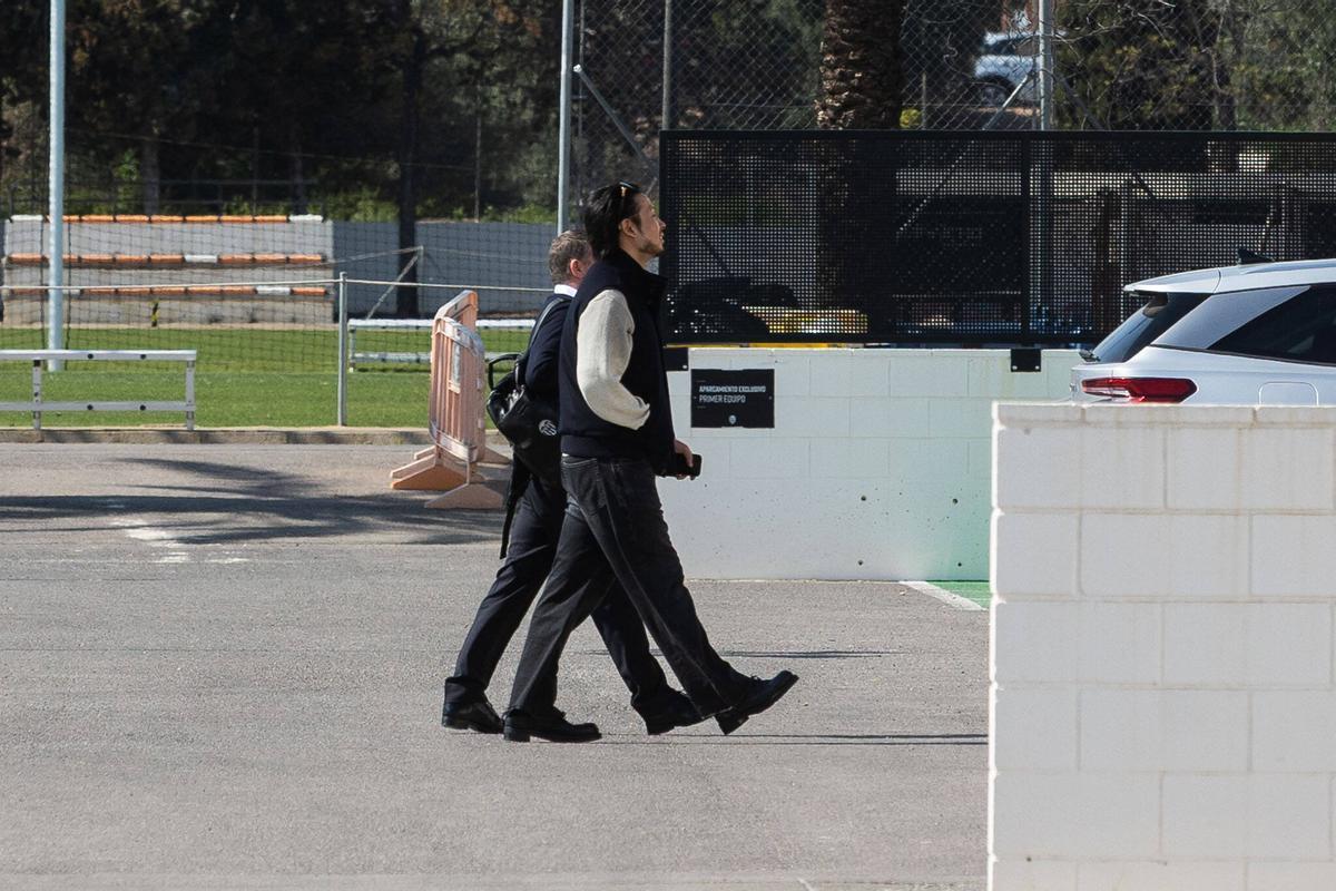 Kiat Lim, a la seua arribada a la ciutat esportiva de Paterna, este dimarts