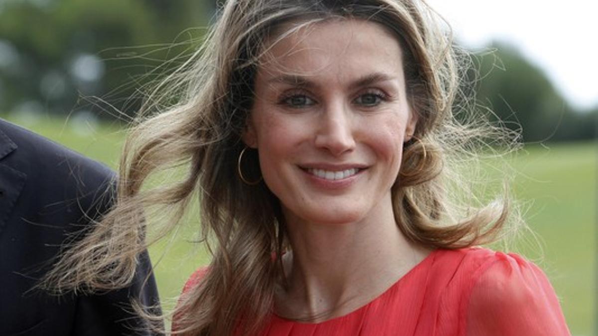 La princesa Letizia durante su llegada a Mallorca.