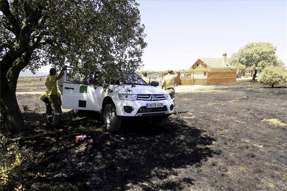 Incendio forestal en Cáceres