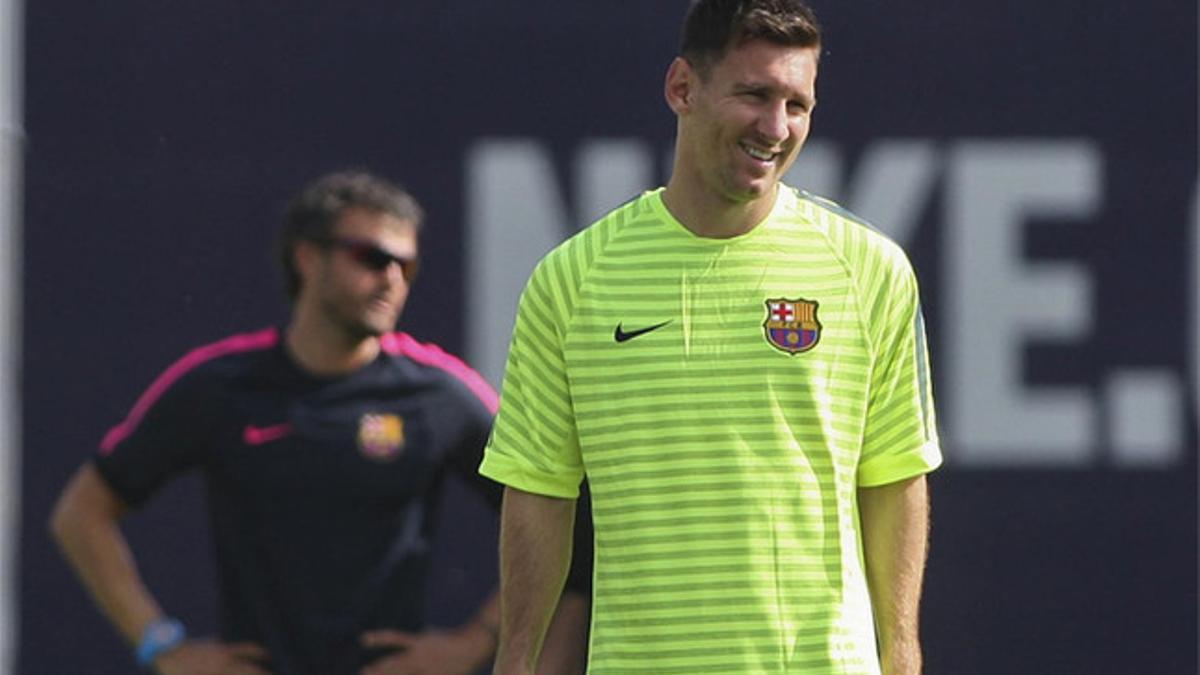 Messi y Luis Enrique, en una foto de archivo