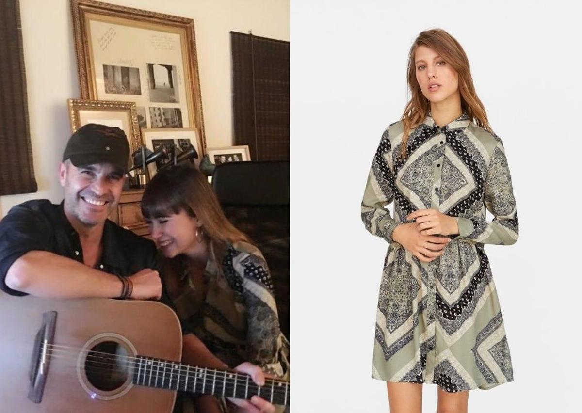 Vestido de Stradivarius que ha llevado Aitana