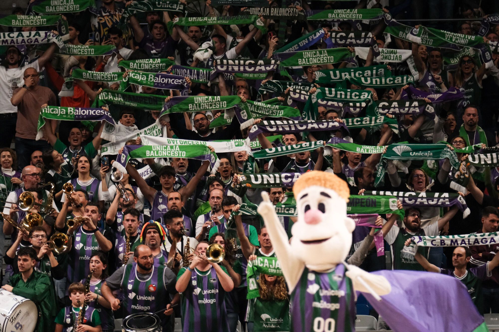 Unicaja - Covirán Granada en el Palacio Deportes Martín Carpena. Jornada 22 Liga Endesa 2024 - 2025