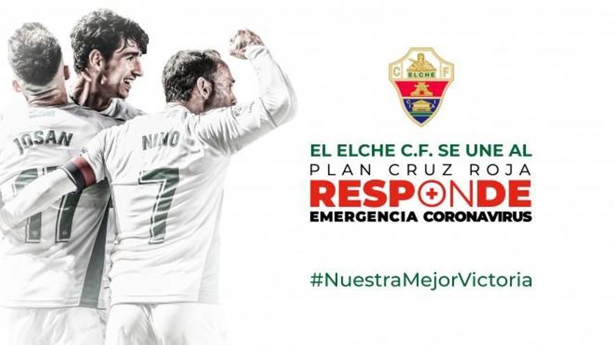 El Elche CF pone sus canales de difusión a su disposición de Cruz Roja