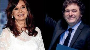 Cristina Fernández de Kirchner y Javier Milei