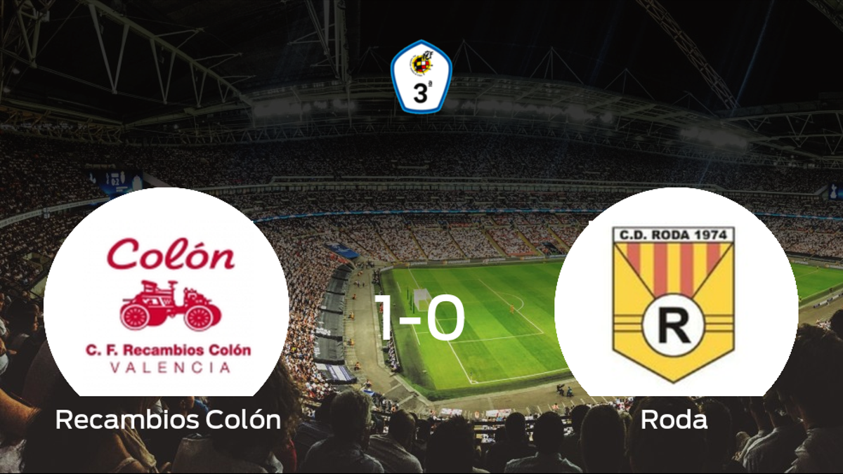 Victoria del Recambios Colón por la mínima frente al Roda (1-0)