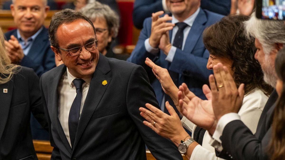 Josep Rull durante el pleno de constitución del Parlament de Catalunya