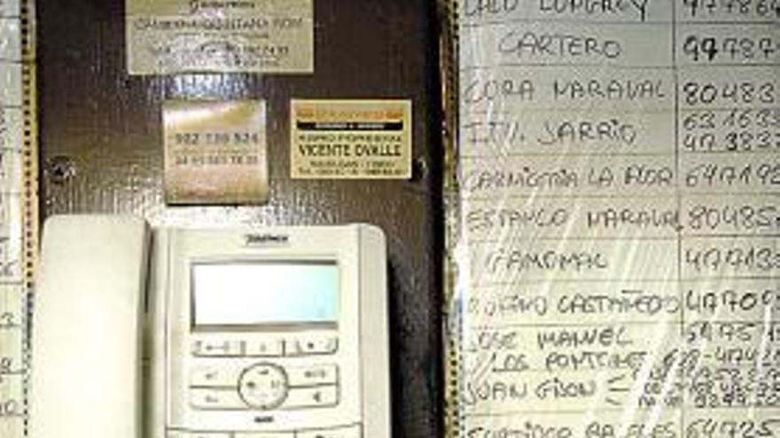 Detalle del teléfono de Casa El Obispo.