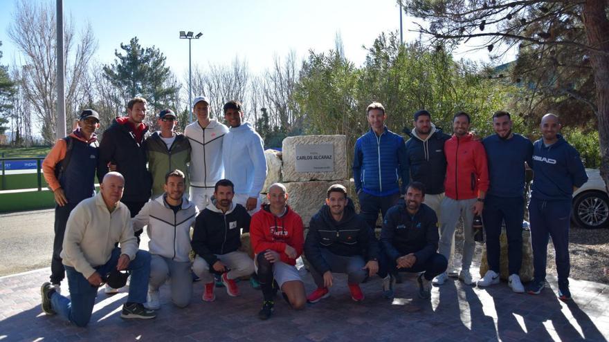 Alcaraz da nombre a su pista en la Ferrero Academy