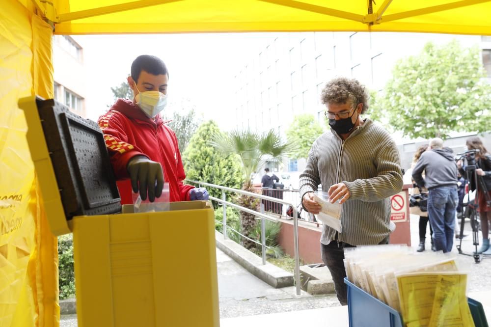 Comença el cribratge amb automostra a Girona