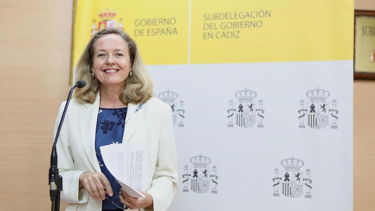 La vicepresidenta primera y ministra de Asuntos Económicos y Transformación Digital, Nadia Calviño.