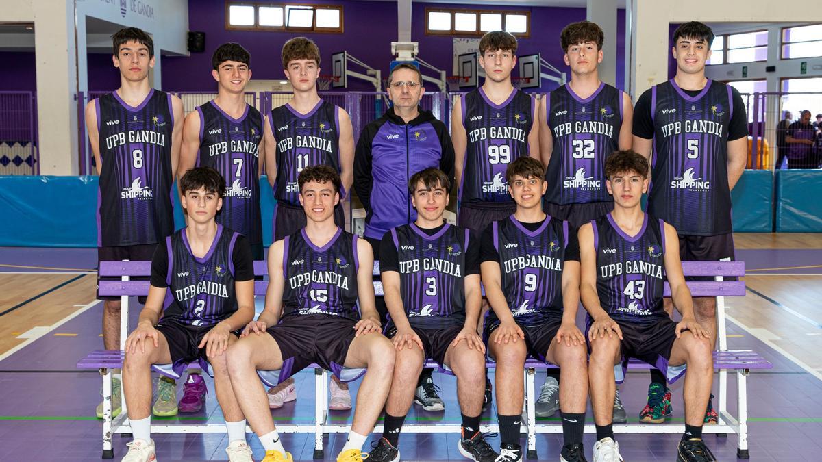 Foto del Cadete A de UpB Gandia el día de la presentación