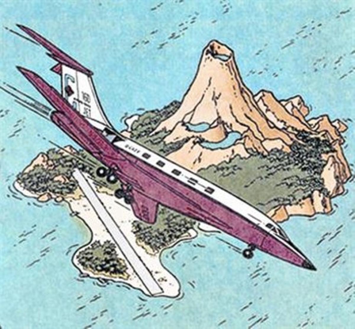 TINTIN 3 Vinyeta de ’Vol 714 a Sidney’, aventura profètica. TINTIN 3 Vinyeta de ’Vol 714 a Sidney’, aventura profètica.
