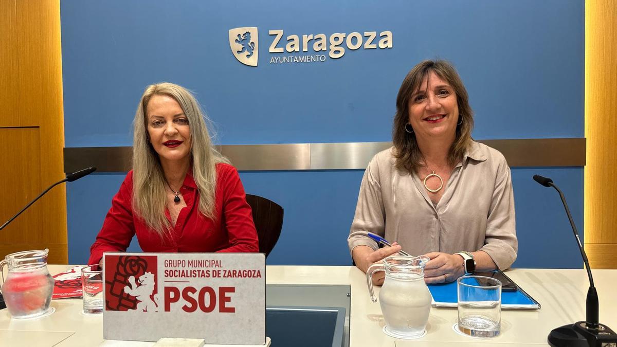 Ros Cihuelo y Lola Ranera, en la rueda de prensa de este jueves.