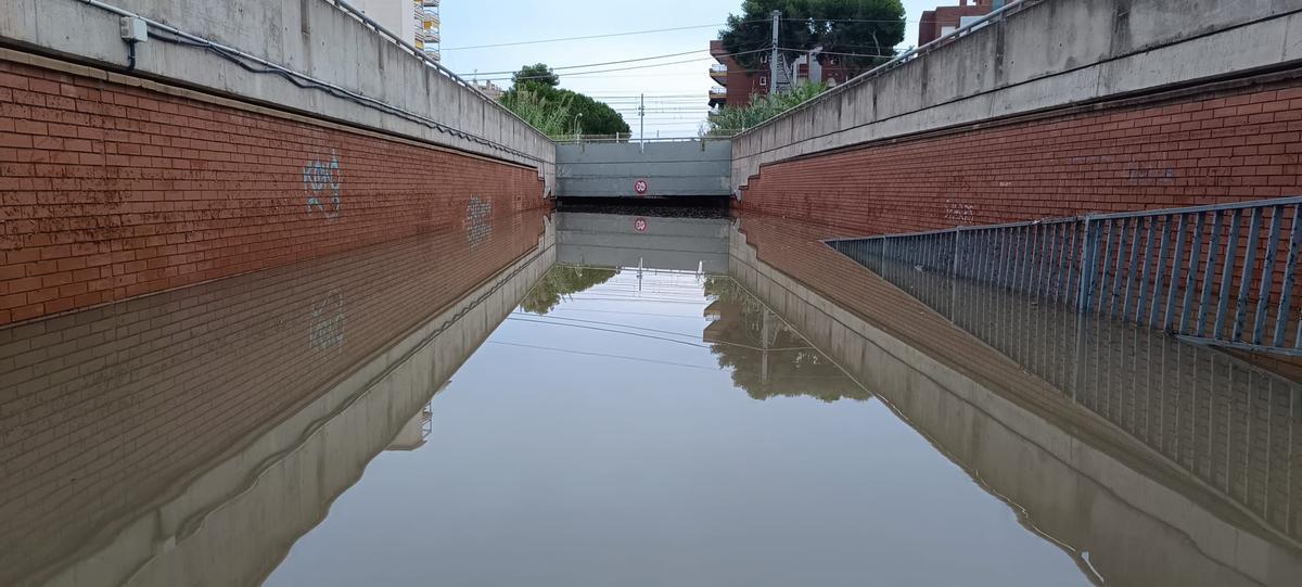 Lluvias intensas en Torredembarra