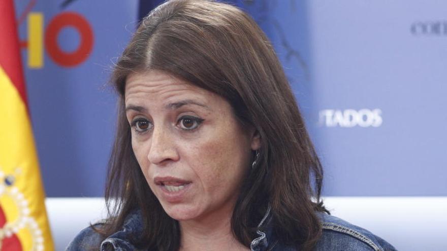 Adriana Lastra, portavoz del PSOE.