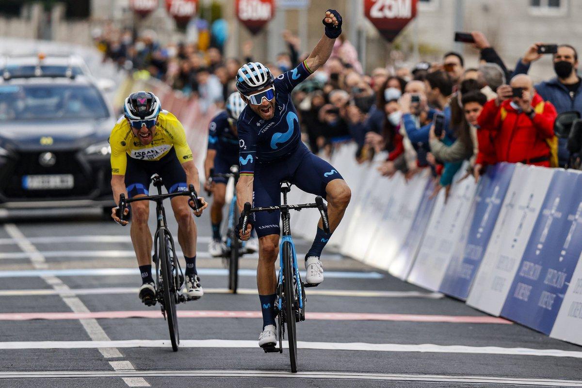 Alejandro Valverde, este año, en Galicia.