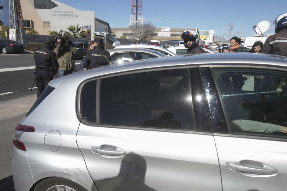 El coche en el que Miguel López llegaba a Novocar