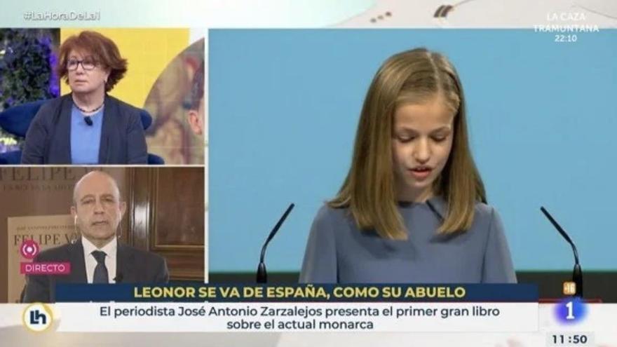 Críticas a TVE por un titular sobre la Princesa: &quot;Leonor se va de España, como su abuelo&quot;