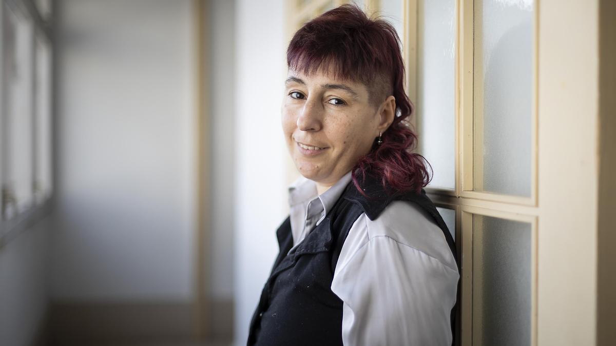 Anna Gutiérrez, mujer con discapacidad intelectual, el pasado viernes en Mataró.