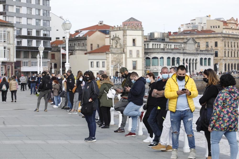 Protesta en Gijón de la hostelería local