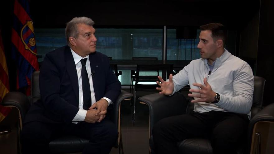 Laporta habla sobre la vuelta de Messi al Barça