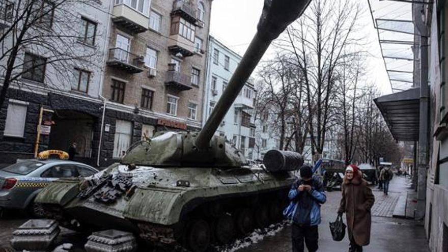Panzer in Kiev.