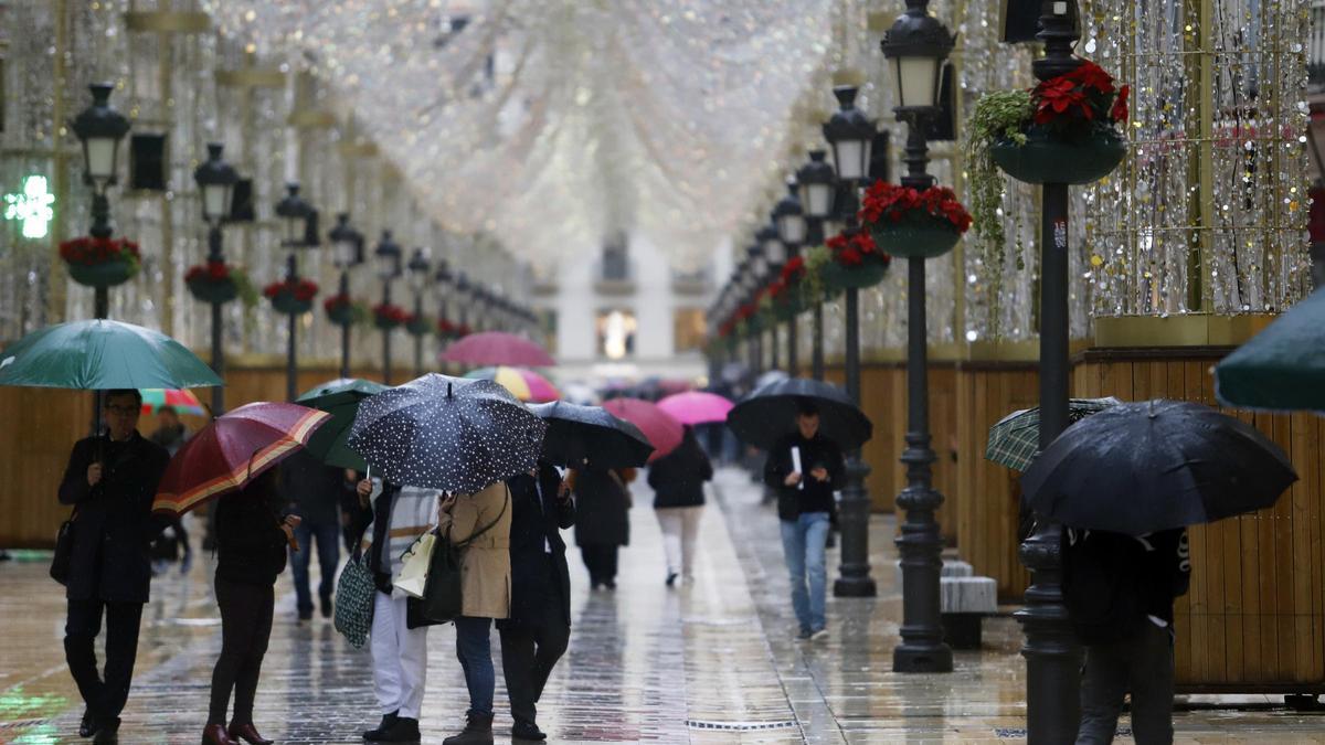 La lluvia está haciendo acto de presencia en Málaga en los últimos días.