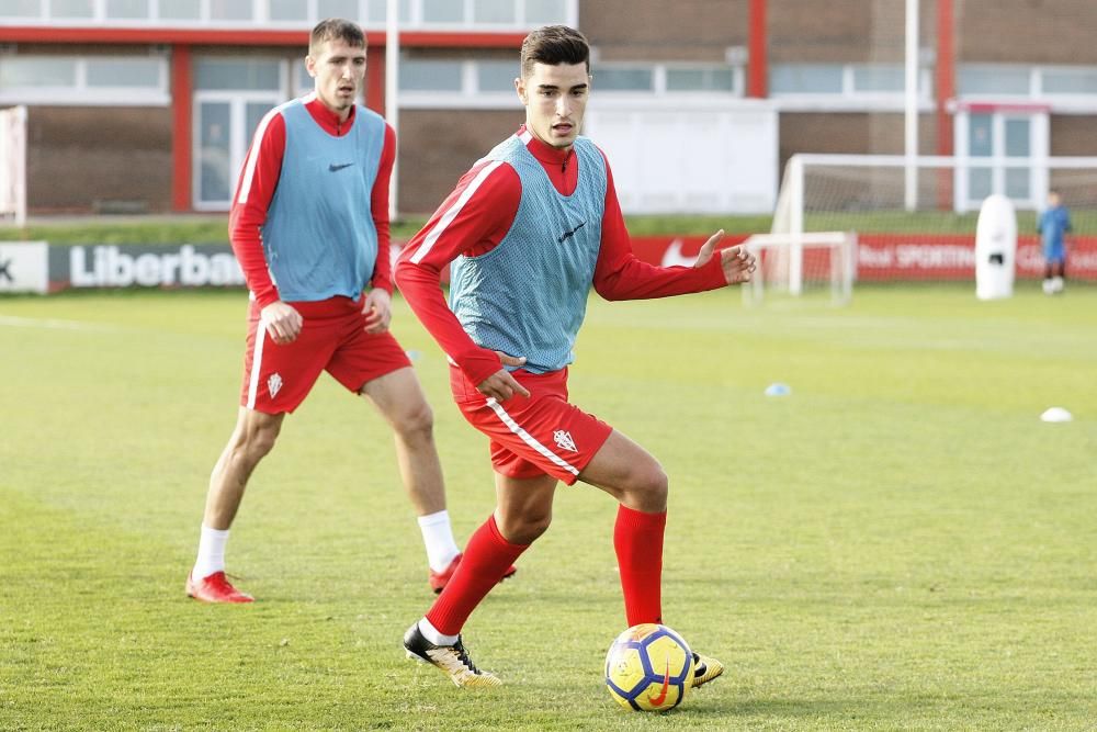 Primer entrenamiento del Real Sporting del 2018