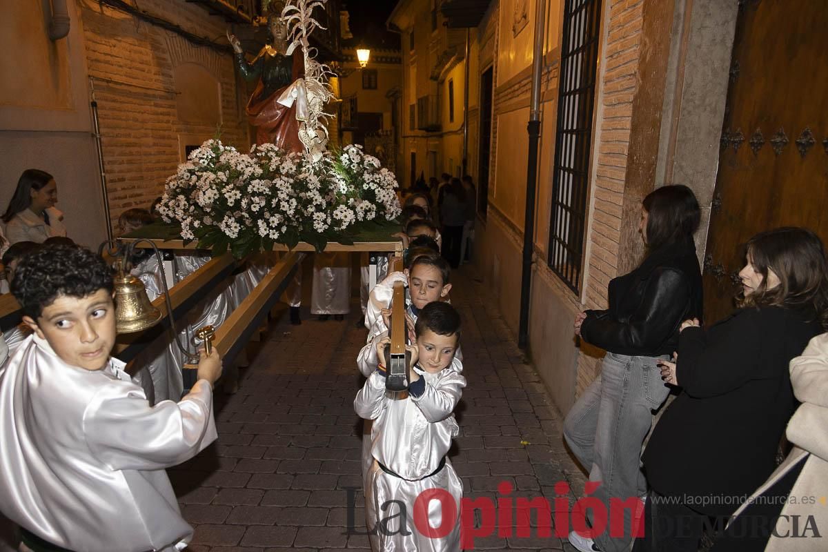 Los niños toman las calles de Caravaca en la procesión de Lunes Santo