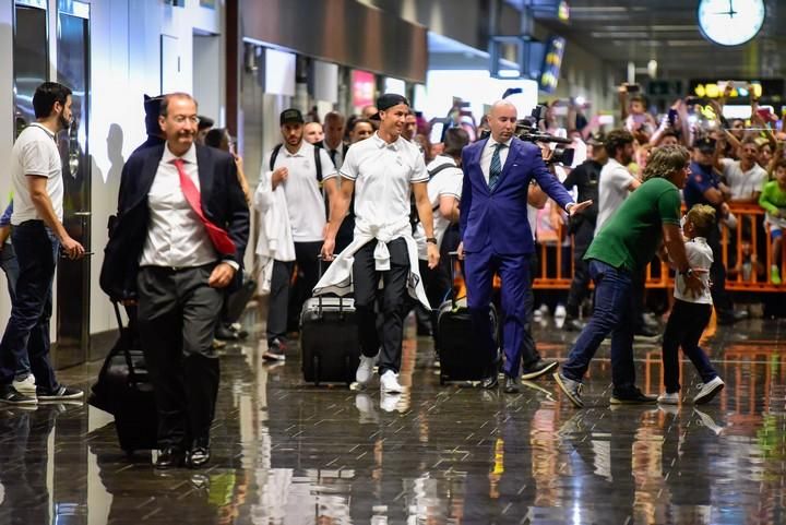 LLegada del Madrid al Aeropuerto de Gran Canaria