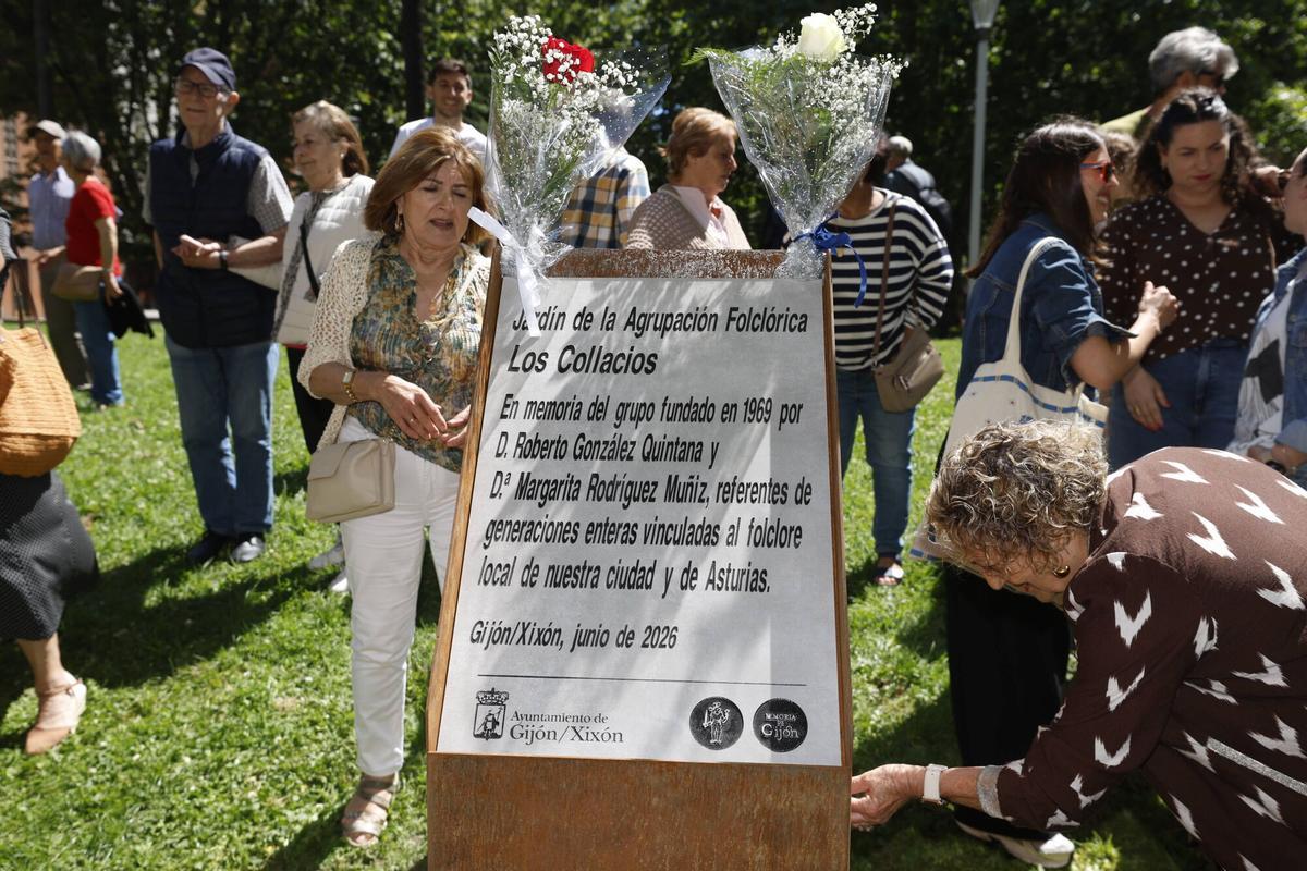 En imágenes: el homenaje de Gijón a "Los Collacios"