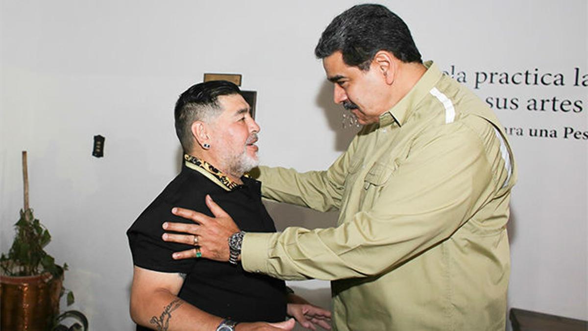 Maradona llega a Venezuela para dar apoyo político a Maduro