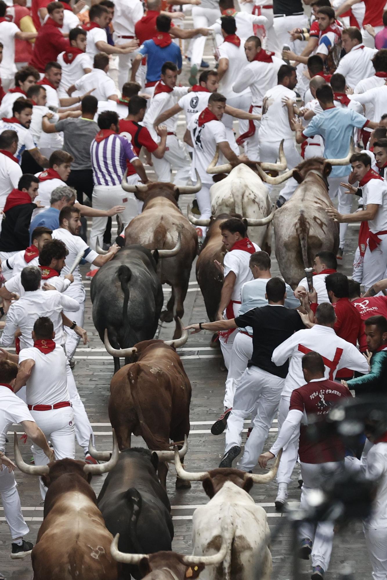 El octavo encierro de los Sanfermines 2022, en imágenes