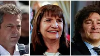Argentina: tres candidatos y un electorado dividido en cuatro partes desiguales, con Milei a la cabeza