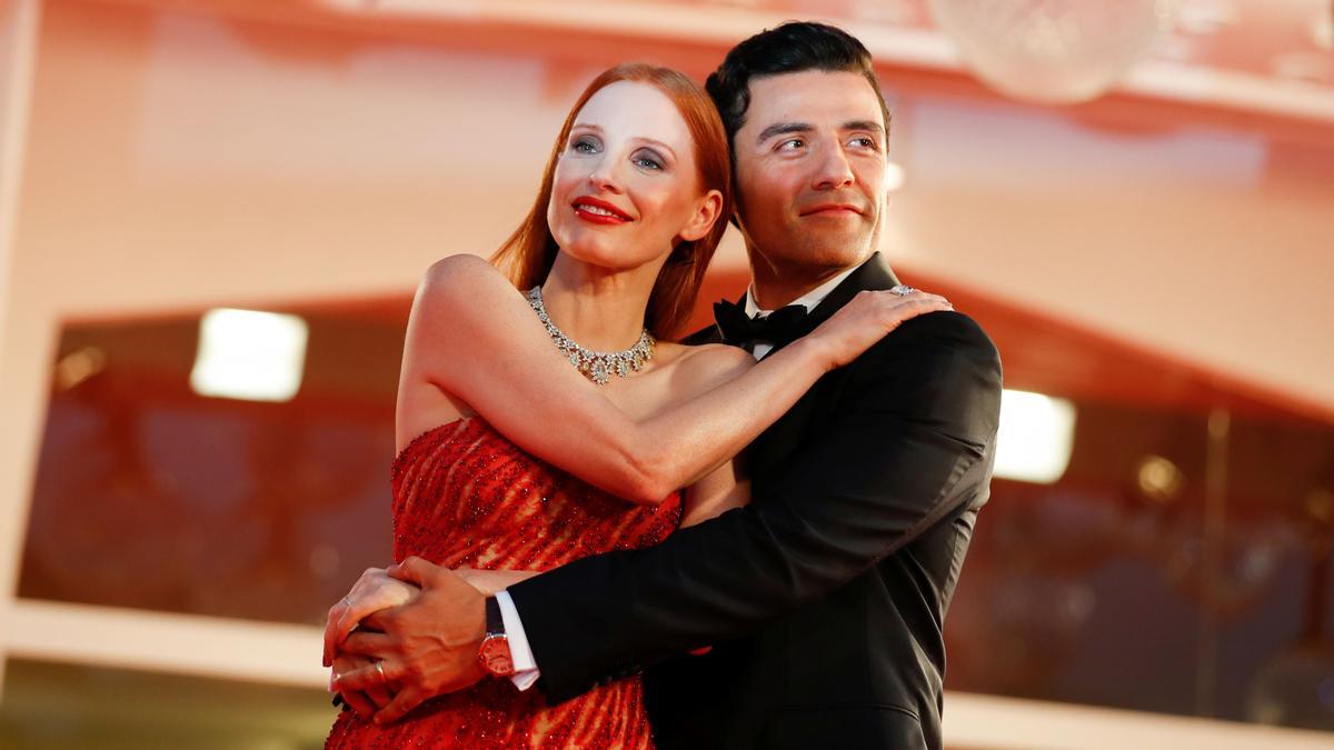 Jessica Chastain y Oscar Isaac