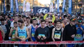Los corredores ya se preparan para disputar la Mitja Marató de Barcelona más multitudinaria