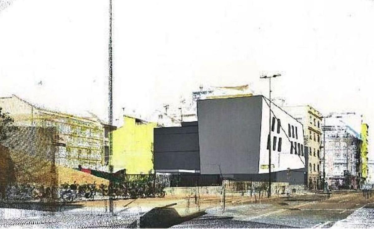 Proyección del edificio del Neoalbéniz. | L.O