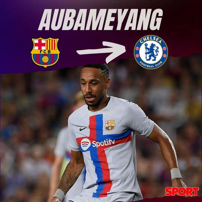 01.09.2022: Pierre-Eymerick Aubameyang - El delantero se desvinculó del Barça sobre la bocina y firmó con el Chelsea para ser nuevo jugador blue