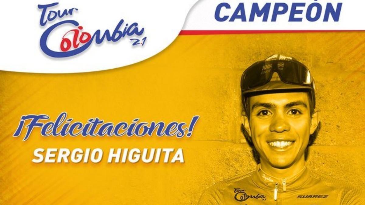 Sergio Higuita, vencedor de la última edición del Tour de Colombia en 2020