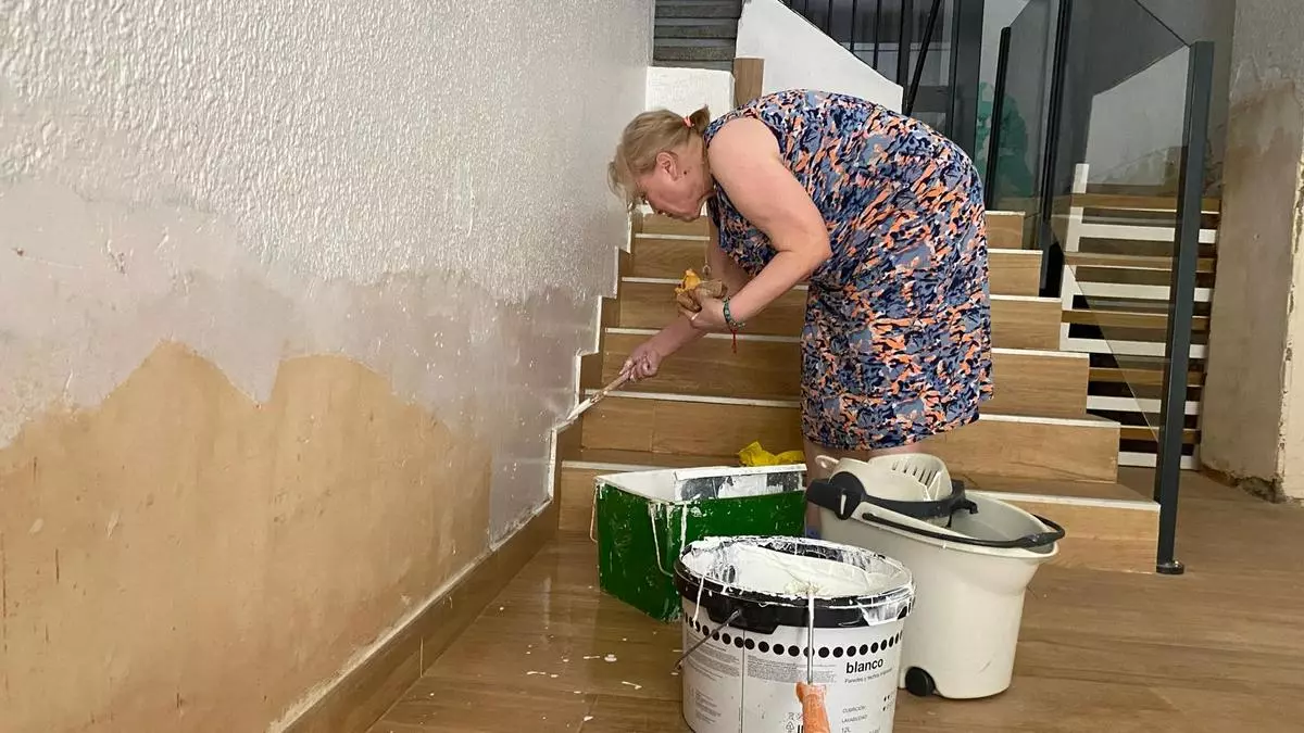 El calor acelera las obras en el casco urbano de Aldaia tras la dana