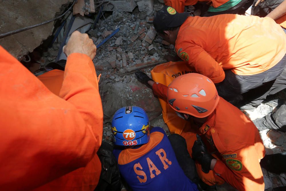 Las imágenes del terremoto en Indonesia