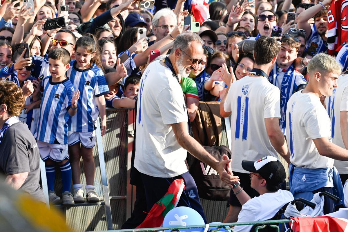 La fiesta de la Real Sociedad tras ganar la Copa del Rey.