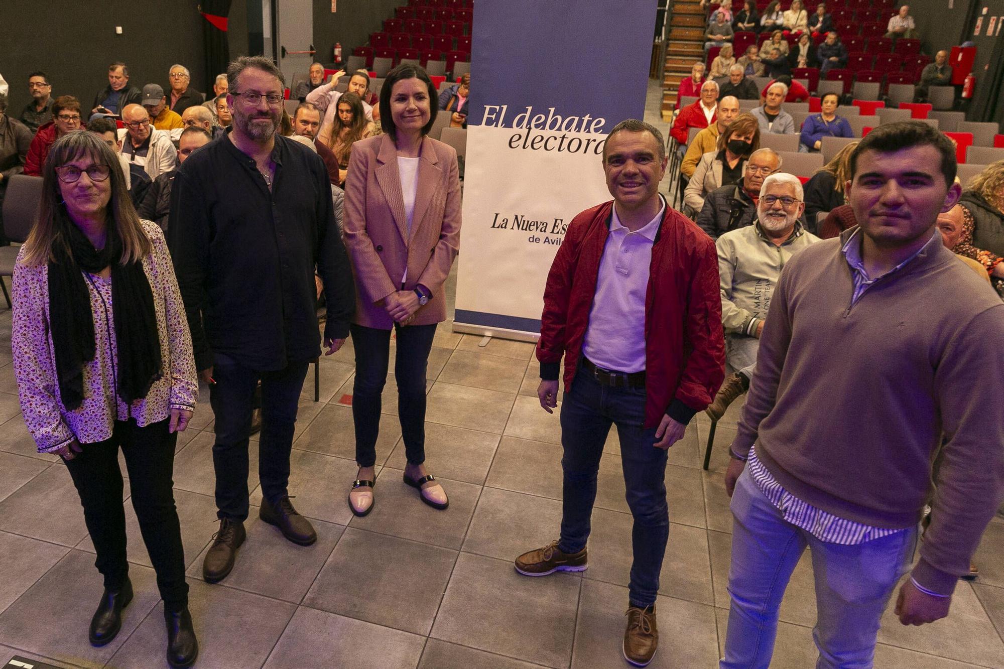 EN IMÁGENES, el debate electoral organizado por LA NUEVA ESPAÑA en Corvera