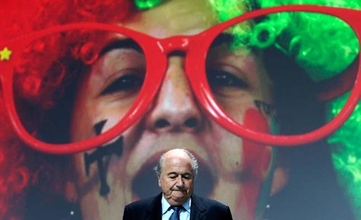 El suís Joseph Blatter, president de la FIFA, durant l’edició 61 del congrés de la FIFA celebrat a Zuric (Suïssa).