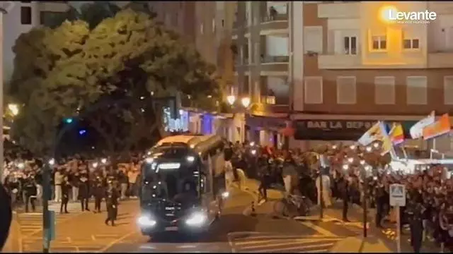 El Valencia CF llega al Mestalla