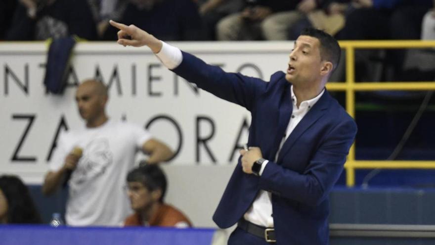 Saulo Hernández, durante el Caja Rural CB Zamora - Grupo Alega Cantabria