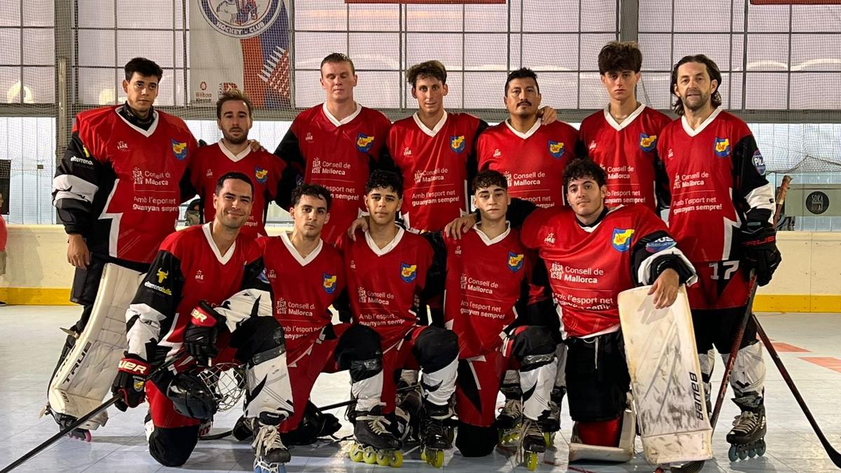 Equipo del Espanya HC que jugó la Supercopa en Bilbao