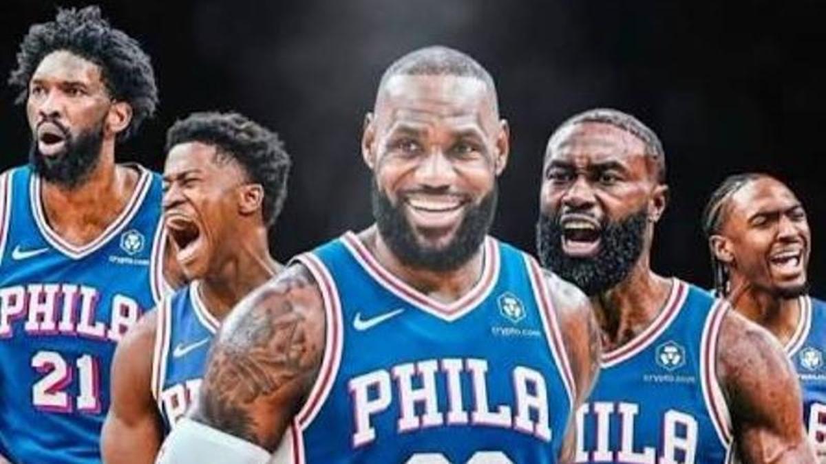 LeBron se estrenará con un equipo de lujo de los Sixers, con su visita al campeón en el Madison Square Garden
