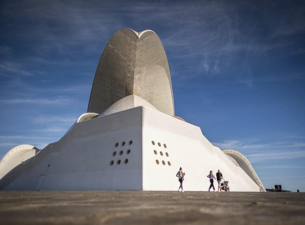 Auditorio Adán Martín, ayer.