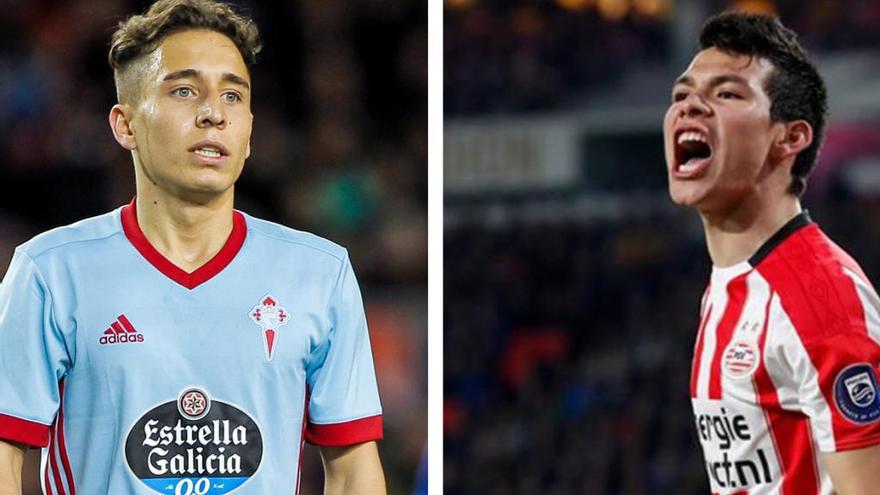 Emre Mor e Hirving Lozano, esta temporada.